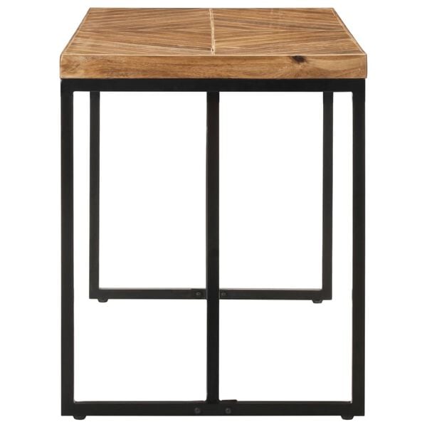 vidaXL Dining Table 120x60x76 cm Solid Acacia and Mango Wood