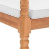 vidaXL Batavia Chairs 2 pcs with Cushions Solid Teak Wood