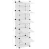 vidaXL Shoe Rack Transparent 44x31.5x153.5 cm PP