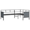 vidaXL 2 Piece Garden Lounge Set Anthracite Steel