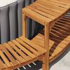 vidaXL Round Hot Tub Enclosure Surround Brown Ø255 cm