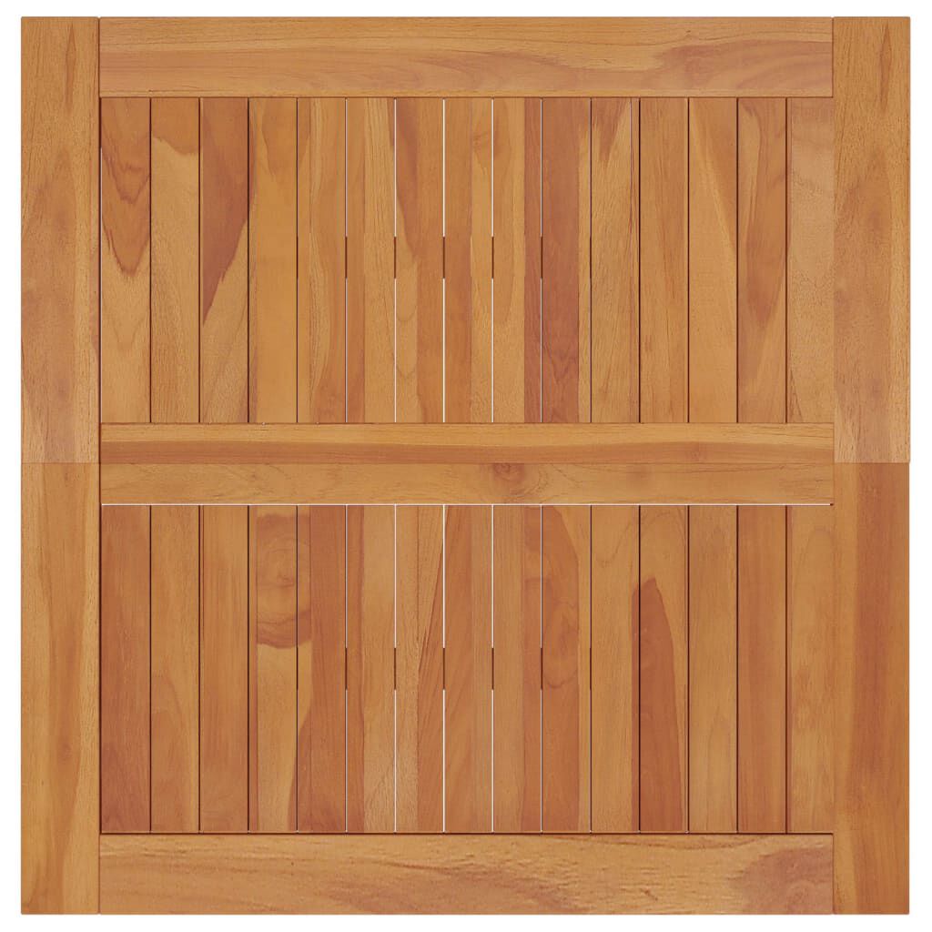 vidaXL Garden Dining Table 85x85x75 cm Solid Wood Teak