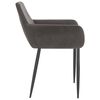 vidaXL Dining Chairs 4 pcs Dark Grey Velvet