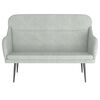 vidaXL Bench Light Grey 110x76x80 cm Velvet