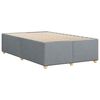 vidaXL Bed Frame without Mattress Light Grey Full Fabric