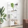 vidaXL 4-Layer Book Shelf White 60x27.6x124.5 cm Engineered Wood