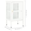 vidaXL Sideboard 38x35x70 cm Metal and Glass