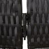 vidaXL Room Divider 6 Panels Black Poly Rattan