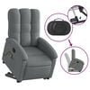vidaXL Stand up Massage Recliner Chair Dark Grey Fabric