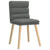 vidaXL Dining Chairs 4 pcs Dark Grey Fabric