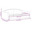 vidaXL Day Bed without Mattress Light Grey 100x190 cm Fabric