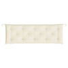 vidaXL Garden Bench Cushion Cream White 150x50x7 cm Oxford Fabric