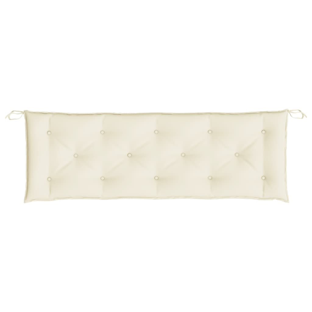 vidaXL Garden Bench Cushion Cream White 150x50x7 cm Oxford Fabric