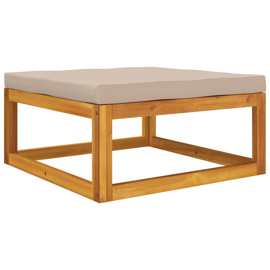 vidaXL 3 Piece Garden Lounge Set with Cushions Solid Wood Acacia