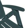 vidaXL Sun Lounger with Footrest Plastic Green