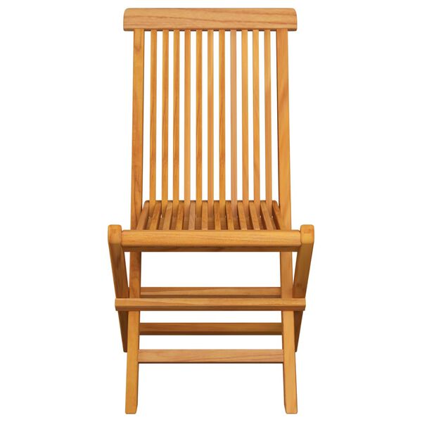 vidaXL Garden Chairs with Grey Cushions 2 pcs Solid Teak Wood