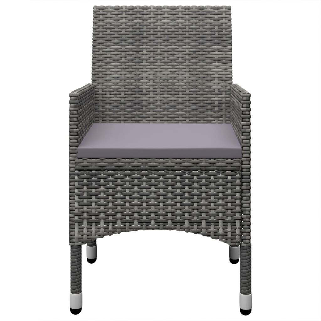 vidaXL 5 Piece Garden Dining Set Grey