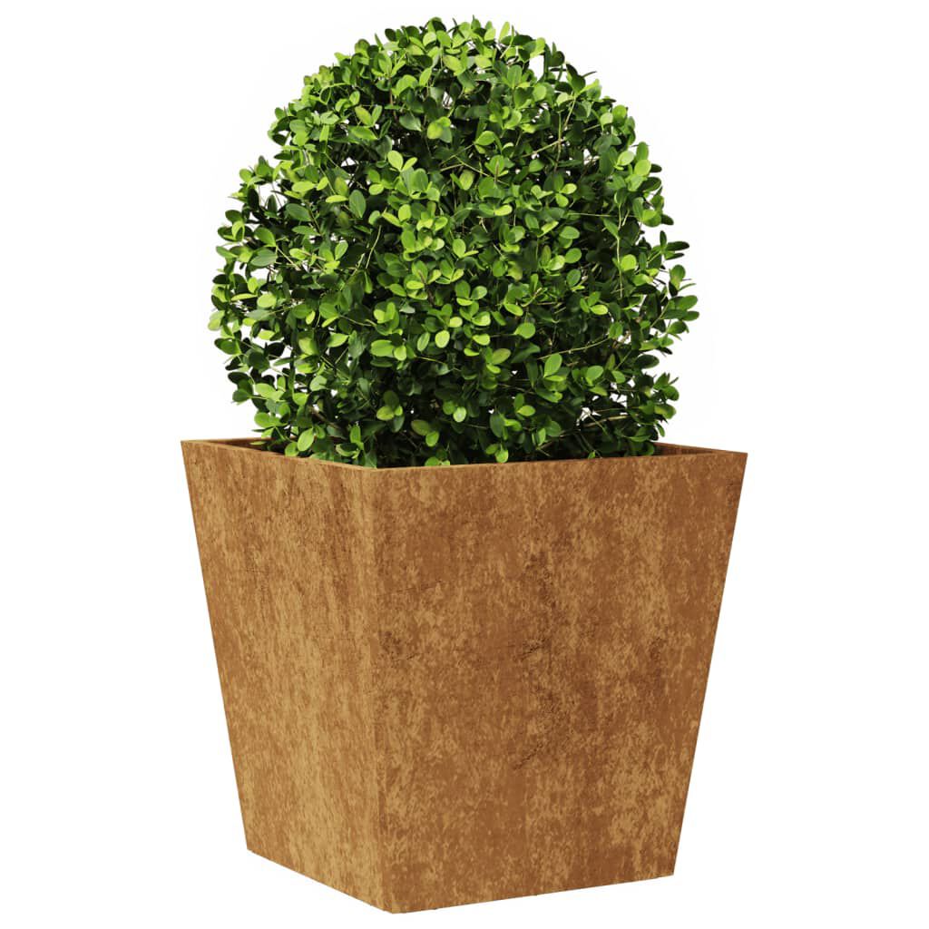 vidaXL Garden Planters 2 pcs 40x40x40 cm Weathering Steel