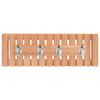 vidaXL Wall Hanger 42x8.5x14 cm Solid Wood Walnut