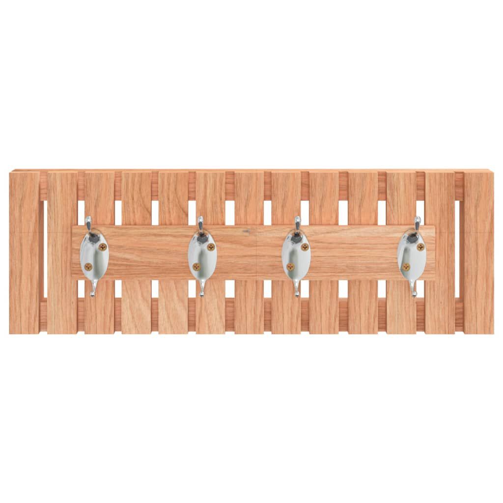 vidaXL Wall Hanger 42x8.5x14 cm Solid Wood Walnut