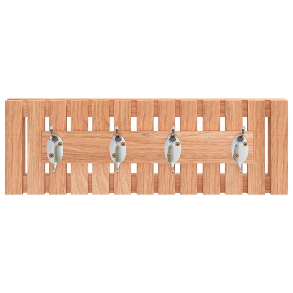 vidaXL Wall Hanger 42x8.5x14 cm Solid Wood Walnut