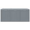vidaXL Garden Storage Box 270L Grey PP Wood Look