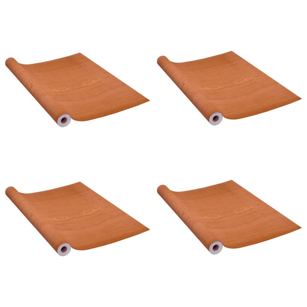 vidaXL Self-adhesive Door Films 4 pcs Light Oak 210x90 cm PVC