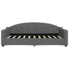 vidaXL Daybed with Trundle without Mattress Dark Grey 100x190 cm