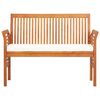 vidaXL 2-Seater Garden Bench with Cushion 120 cm Solid Wood Acacia