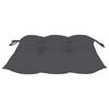 vidaXL Batavia Chairs 2 pcs with Anthracite Cushions Solid Teak Wood
