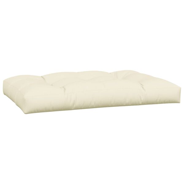 vidaXL Pallet Cushions 5 pcs Cream Fabric