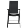 vidaXL 3 Piece Garden Dining Set Black