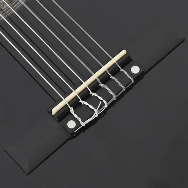 vidaXL 8 Piece Classical Guitar Beginner Set Black 3/4 36"