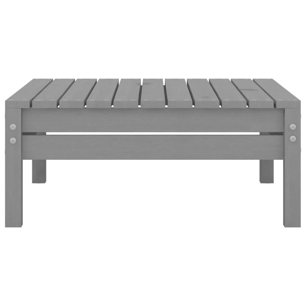 vidaXL 3 Piece Garden Lounge Set Solid Pinewood Grey