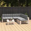 vidaXL Pallet Sofa Cushions 7 pcs Grey