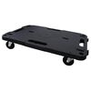 vidaXL Transport Trolleys 5 pcs Black 58x38x12 cm Polypropylene