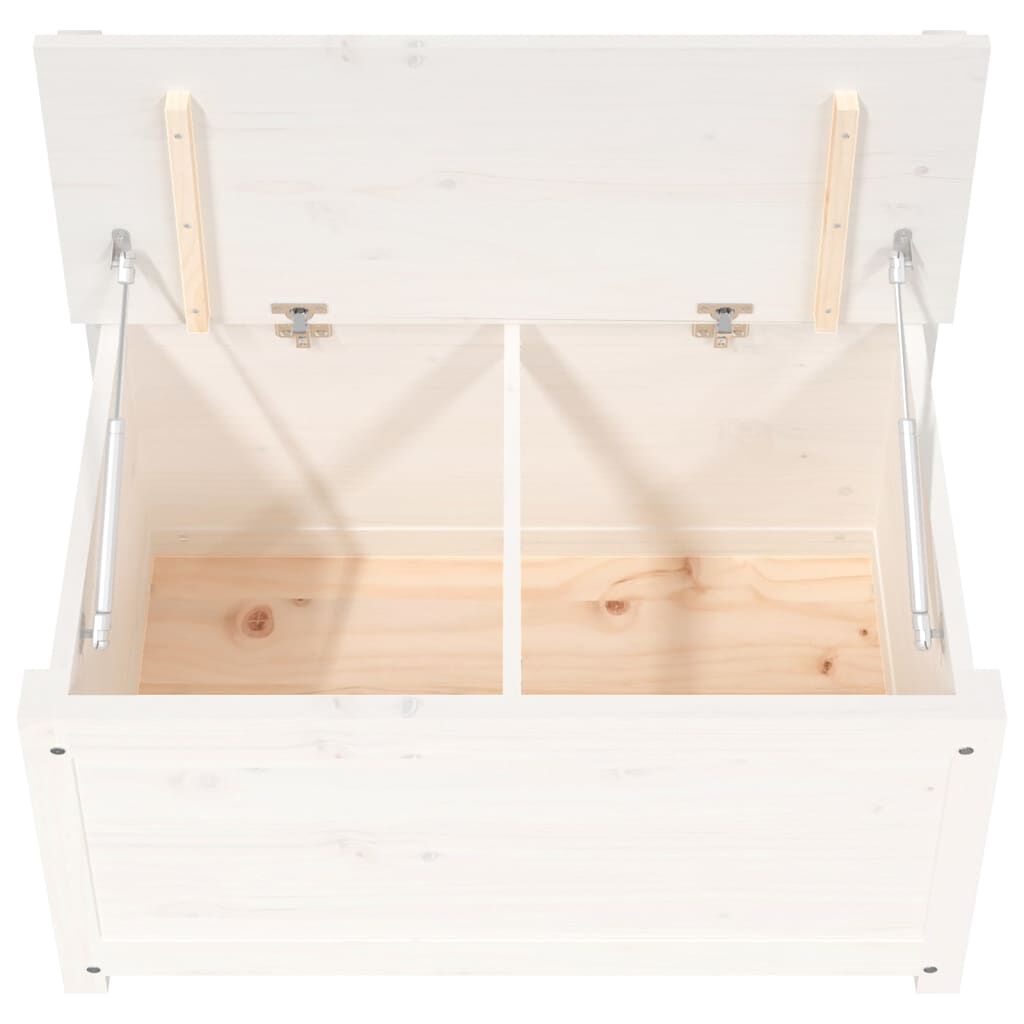 vidaXL Bench White 80x41x77 cm Solid Wood Pine