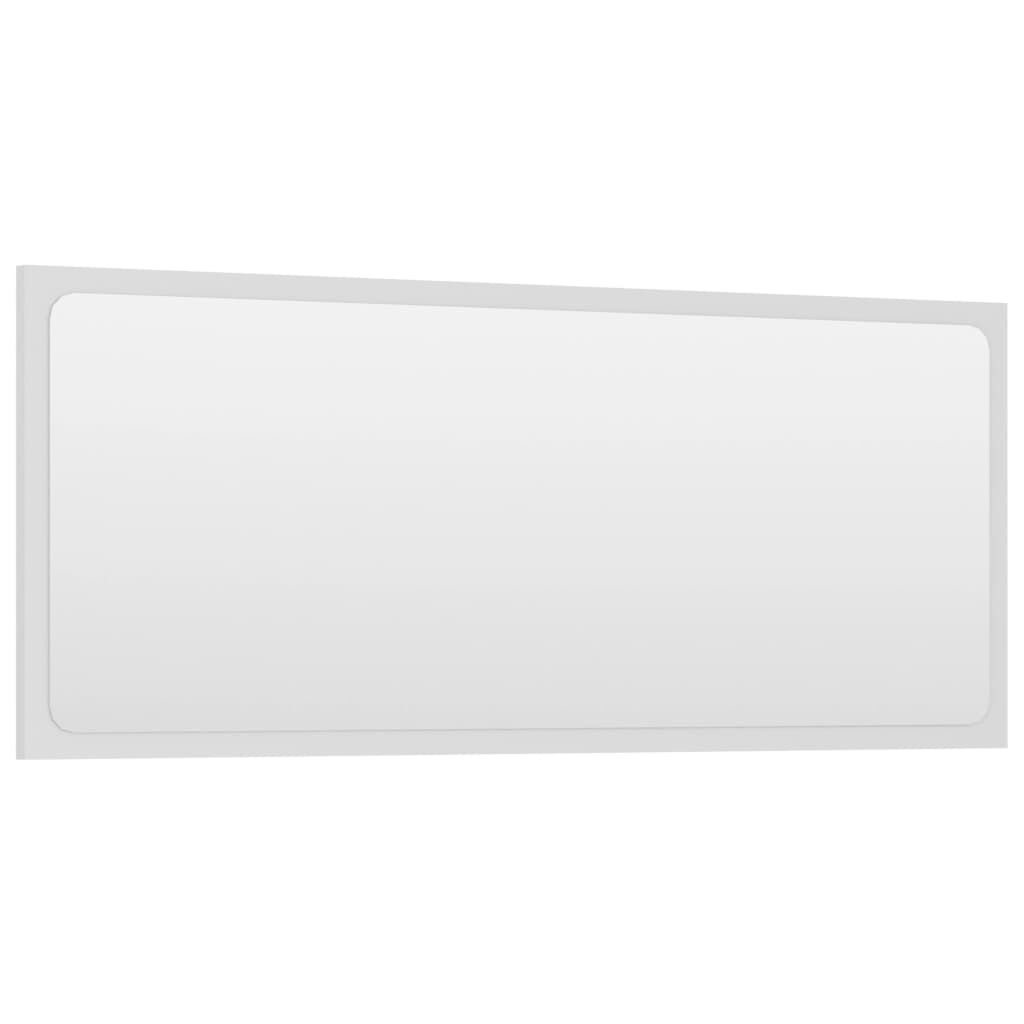 vidaXL Bathroom Mirror White 90x1.5x37 cm Engineered Wood