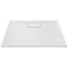 vidaXL Shower Base Tray SMC White 90x70 cm