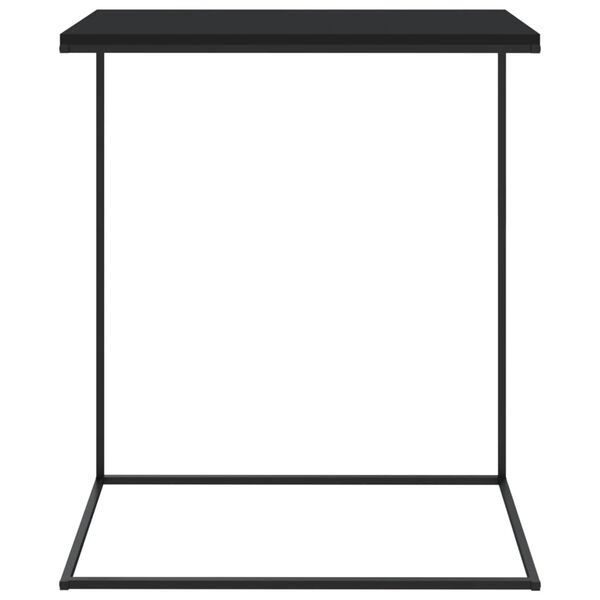 vidaXL Side Table Black 55x35x66 cm Engineered Wood