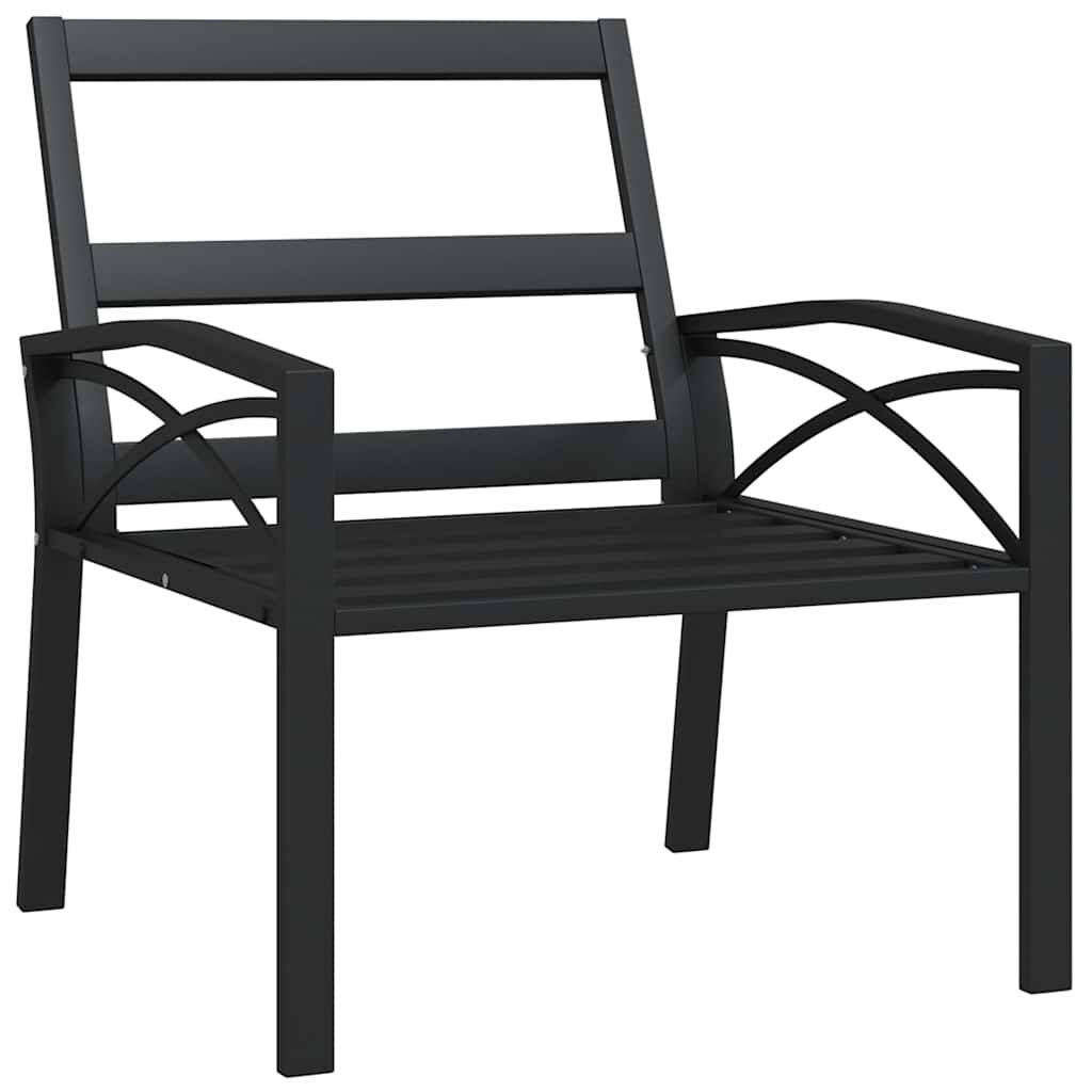 vidaXL Garden Chair with Grey Cushions 68x76x79 cm Steel