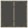 vidaXL Garden Table with Glass Top Grey 90x90x75 cm Poly Rattan