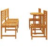 vidaXL Garden Bistro Set 5 pcs Brown Solid Acacia Wood