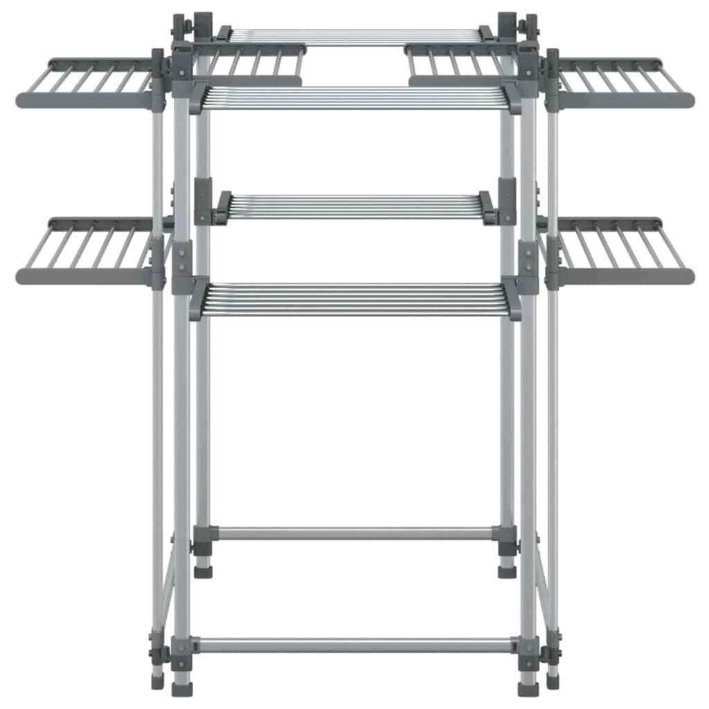 vidaXL Laundry Drying Rack 107x107x120 cm Aluminium