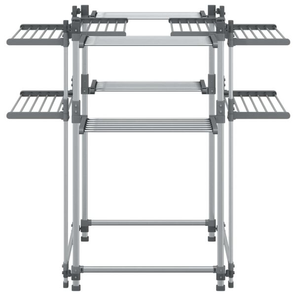 vidaXL Laundry Drying Rack 107x107x120 cm Aluminium