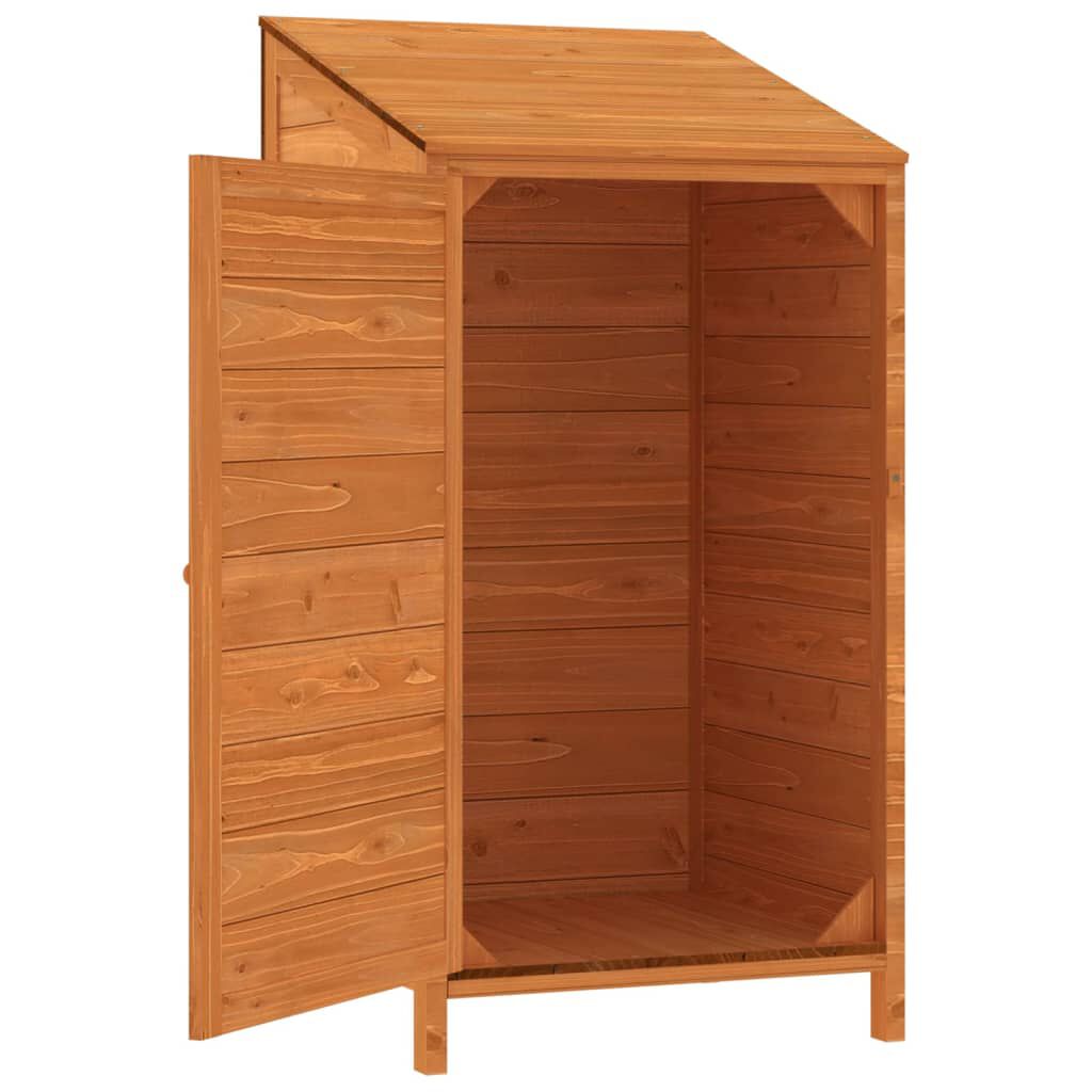 vidaXL Garden Shed Brown 55x52x112 cm Solid Wood Fir