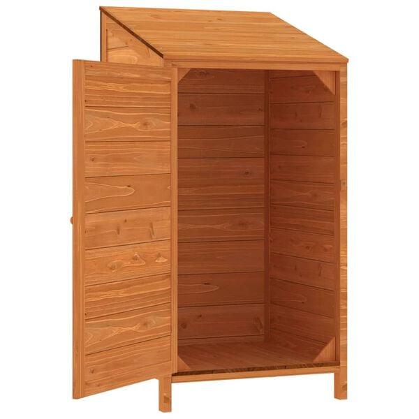 vidaXL Garden Shed Brown 55x52x112 cm Solid Wood Fir