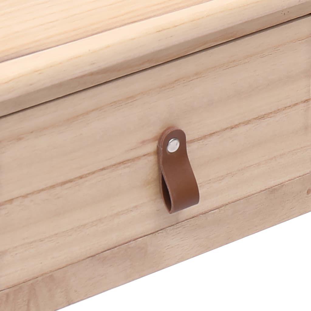 vidaXL Writing Desk Natural 110x45x76 cm Wood