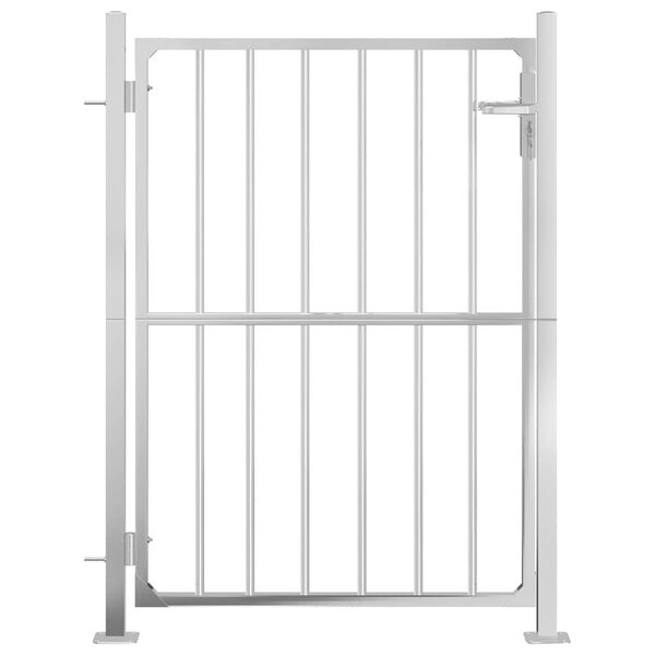 vidaXL Garden Gate 85x145 cm Stainless Steel
