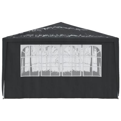 vidaXL Professional Party Tent with Side Walls 4x4 m Anthracite 90 g/m?